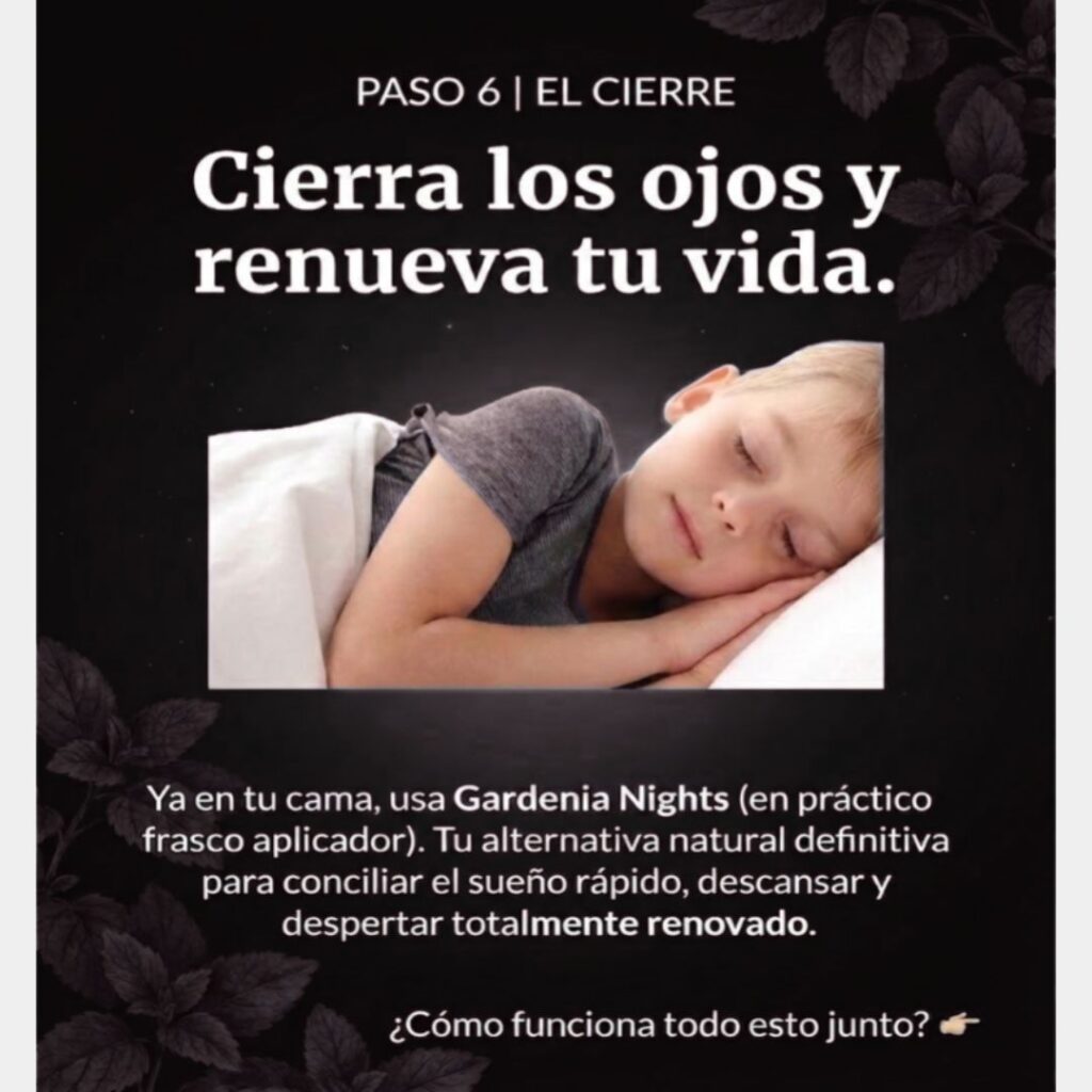niño dormido con gardenia